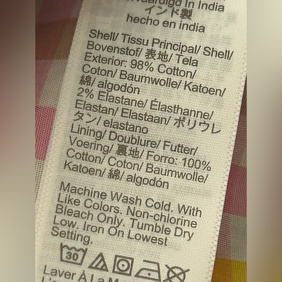 NWT J Crew Factory checked maxi sundress. Size 6. Smocked back, feminine colors - Picture 15 of 16